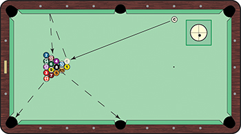 Image result for how to break in pool diagram